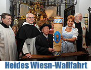 Wiesn-Wallfahrt von Willy Heide am 02.09.2010 - Votivkerze für eine friedliche Jubiläumswiesn 2010 (©Foto: Ingrid Grossmann)